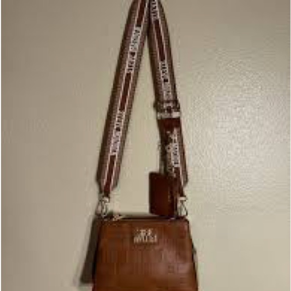 Steve Madden Brown Crossbody Bag with Branded Strap